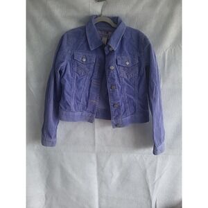 Girls Purple Corduroy Old Navy jacket medium‎ cotton